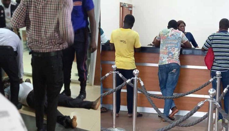 Man slumps, dies in bank while waiting to withdraw cash in Delta State, Nigerian Police reacts